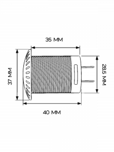 Врезной вольтметр с экраном для лодок и авто12-24В TDS TS-CAU59 Красный